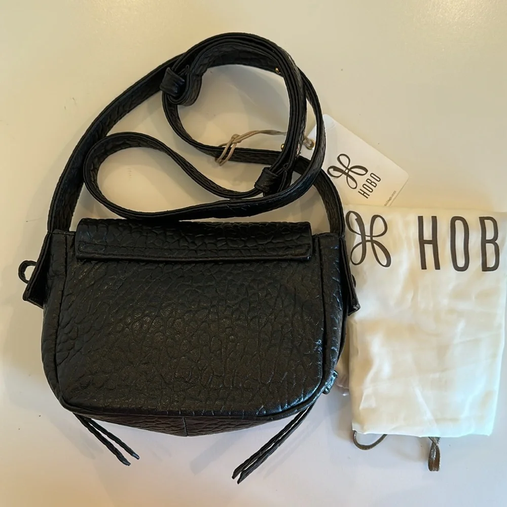 New HOBO Bonita Leather Bag. Black.